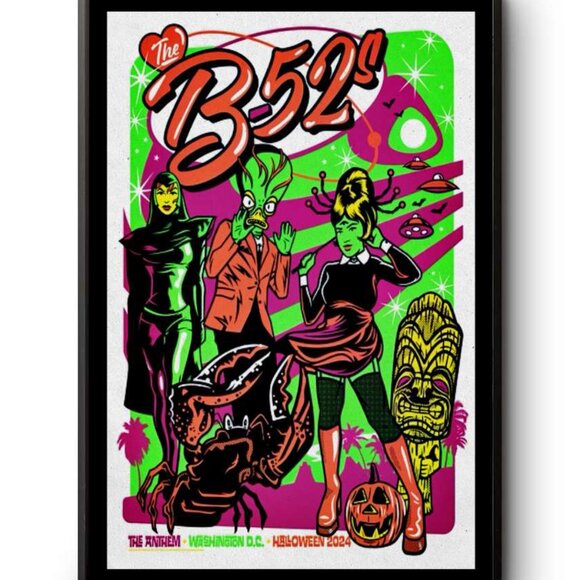 The B-52s Band The Anthem Washington Dc Oct 31 2024 Poster unframed - Picture 1 of 1